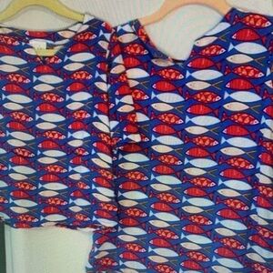 Kids Fish Pattern Swim Set